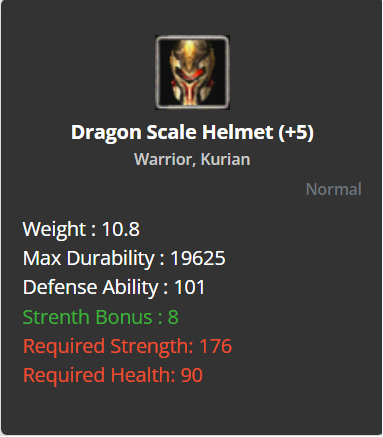 Dragon Scale Helmet +5